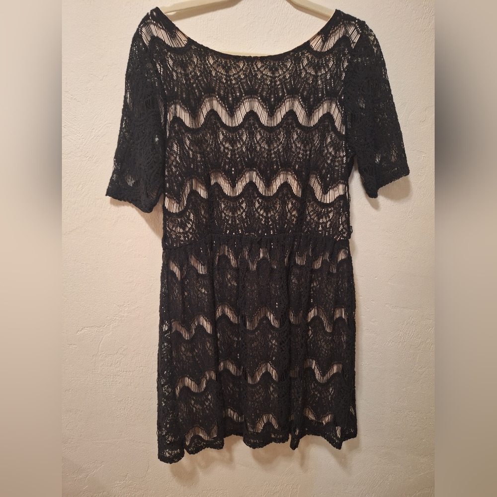 Black Lace Dress Size XL